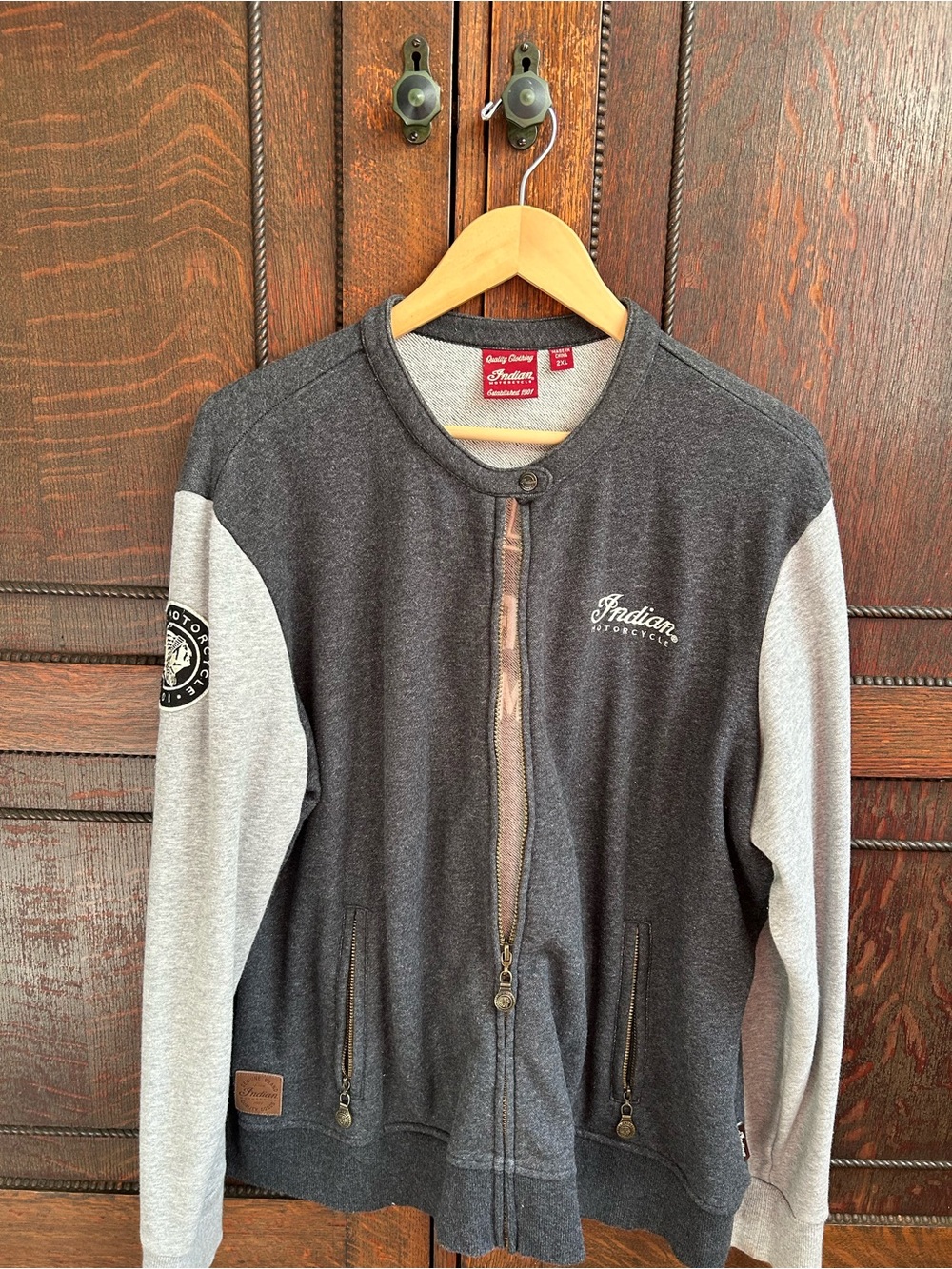 Women’s Two-Tone Gray Bomber Light Jacket